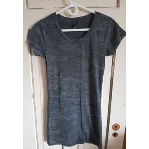 Black and grey printed tshirt dress